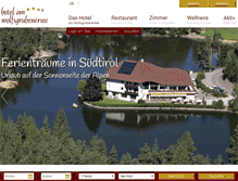 Tablet Screenshot of hotel-wolfsgrubenersee.com
